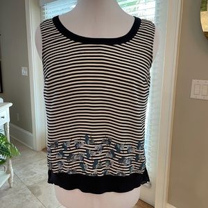 Tory Burch sleeveless top, size 4